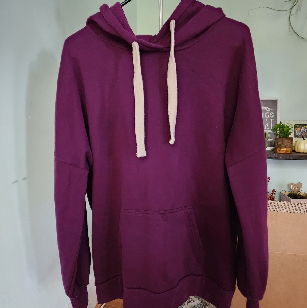 Plum colored Zenana Hoodied sweatshirt XL